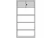 Documentenkluis 1950x930x500mm 3legborden Corpus Ral7021 Front Ral3003