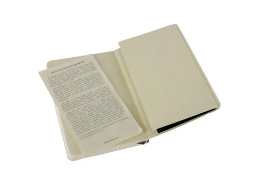 Notitieboek Moleskine large 130x210mm lijn soft cover zwart