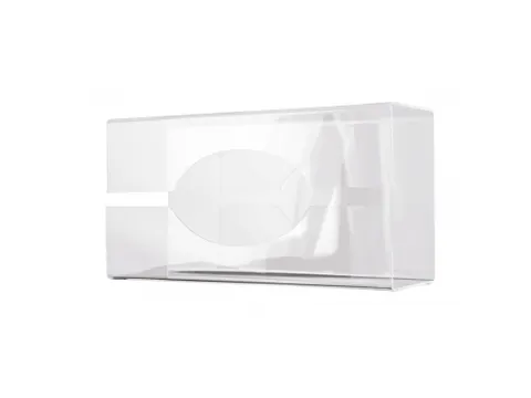 Handschoendispenser Groot Tafelmodel Wit Transparant MQGLV