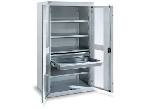 zwaarlastkast met openslaande deuren,HxBxD 1950x1100x641mm,lak RAL5010