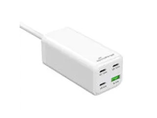 MRMA124 MEDIARANGE Snellader 100 W kabel GaN USB-A USB-C wit PD - 1
