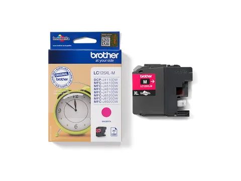 Inktcartridge Brother LC-125XLM rood HC