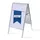 Stoepbord A1 complete set met print "NIEUW" Blauw