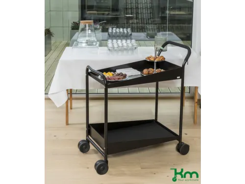 tafelwagen,draagverm. 150kg,2xrubberen mat,laadvl. LxB 690x435mm