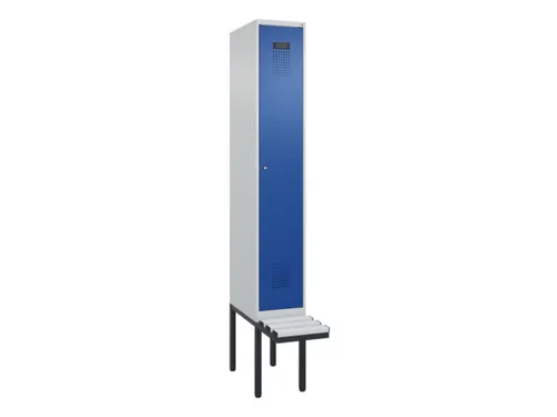 locker met bank,HxBxD 2120x300x815mm,1vak,vak B 300mm,cilinderslot