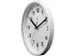 wandklok NXT diameter 20cm kunststof wit, witte wijzerplaat