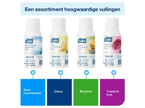 Luchtverfrisserdispenser Tork A1 Elevation wit 562000
