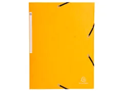 Elastomap A4 glanskarton 3 kleppen monobloc Assorti