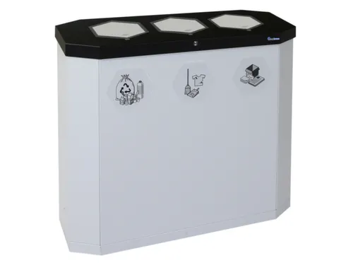 afvalverzamelstation,3x45l,HxBxD 830x950x355mm,3opening(en)