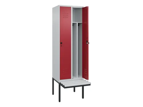 locker voor scheiding van kleding,HxBxD 2120x600x815mm,2vak