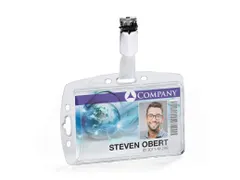 Kaarthouder 54x87mm GESLOTEN met clip voor 1 kaart single pack