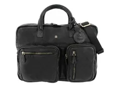 Laptop aktetas Roberto Romano ROMA zwart echt leer 29x40x10cm