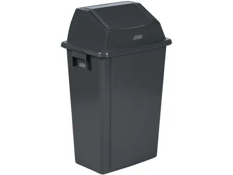 afvalbak,60l,HxBxD 735x460x333mm,wandmontage,romp PP grijs