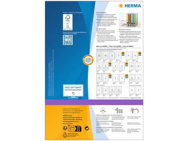 Herma 4299 Rugetiket 192x61mm Groen permanent klevend 400 stuks