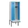 locker met bank,HxBxD 1950x600x815mm,2vak,vak B 300mm,cilinderslot