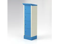 E-bike laadstation 2095x600x500mm 8stekkerdozen 220V RAL7035 RAL5012