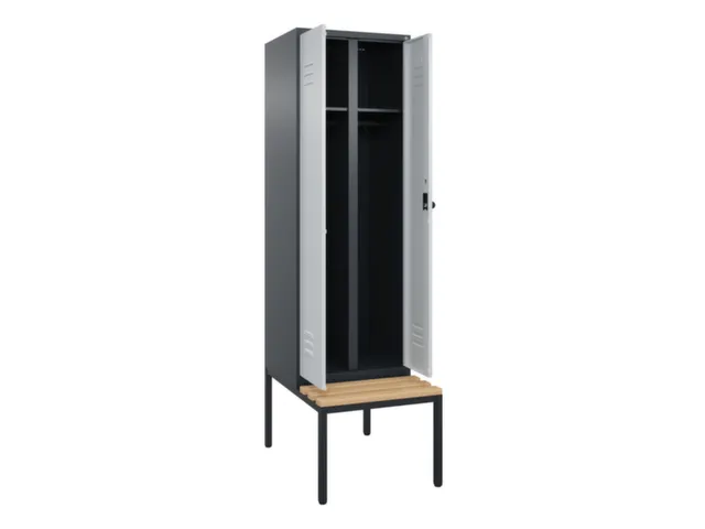 locker voor scheiding van kleding,HxBxD 2120x600x815mm,2vak