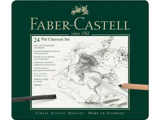 houtskoolset Faber Castell Pitt Monochrome 24-delig - 5