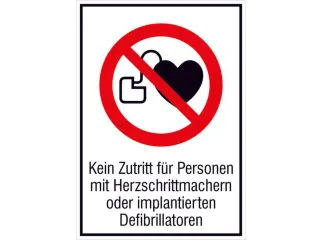 verbodsbord,“Verboden v. personen met pacemaker”,wandbord,aluminiu - 1