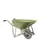 aluminium kruiwagen,90l,HxBxD 870x625x1430mm,HDPE-bak,groen,aluminium