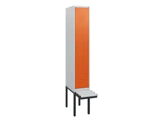 locker met bank,HxBxD 1950x300x815mm,1vak,vak B 300mm,cil.-slot - 1