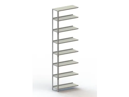 magazijnstelling,aanbouwveld,HxBxD 2500x752x304mm,veldl. 800kg