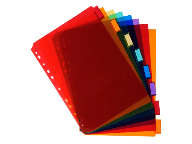 Tabbladen PP A4 8 tabs personalis.