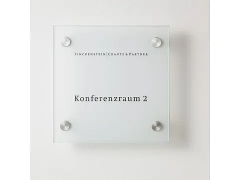 Deurbordje HxBxD 150x150x28mm 4 Wandhouders Rvs