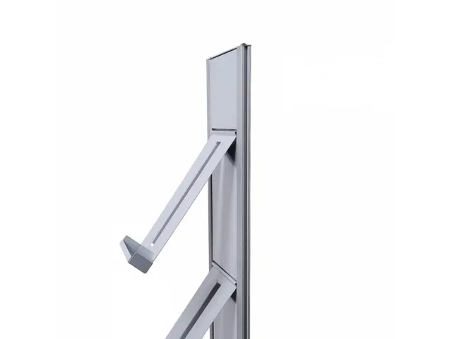 Brochurerek Totem Zilver Zonder Legplanken