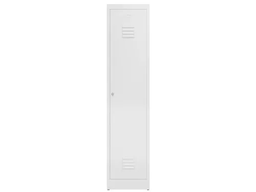 garderobekast,HxBxD 1800x415x500mm,1vak,klink,sokkel,front RAL9003