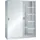 schuifdeurkast HxBxD 1950x1500x580mm 8xStalen bodem RAL7035