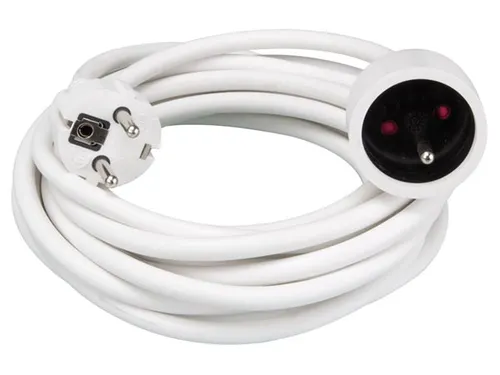 Verlengkabel - 5m - WIT - 3G1.5 - Penaarde
