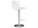 tabouret de bar,assise H 550-815mm,assise blanc,de repose-pieds
