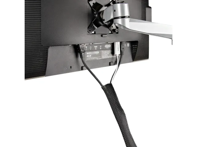 Gevlochten Kabelmantel met Klittenband 3 Meter