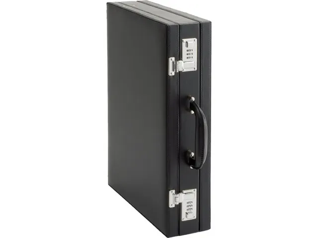 Attaché koffer Alassio PONTE. Zwart kunstleer.