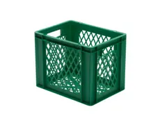 Euronorm-Stapelbak 29l 320x 400x 300mm Wanden/Bodem Opengewerkt Groen