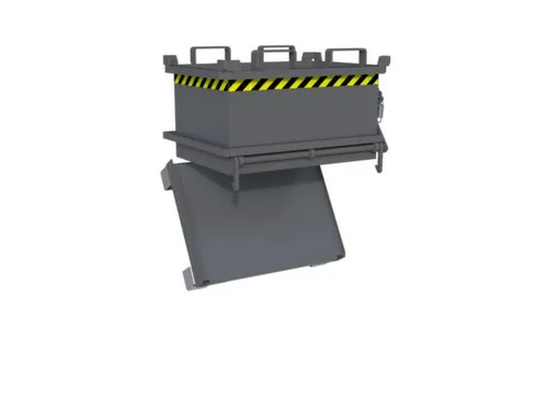 mini-bodemklepcontainer,HxLxB 625x600x800mm,0,13m³,inrijbeugel,staal
