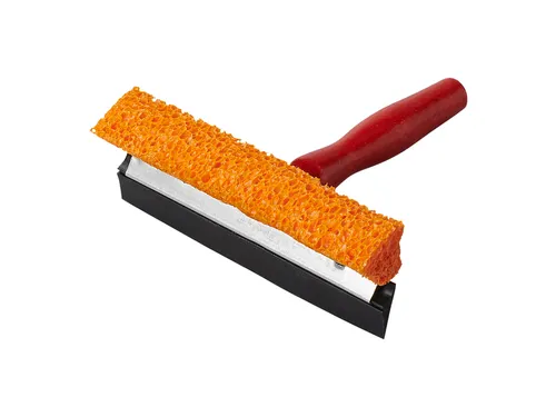 Raamtrekker ProPlus met houten steel 145mm rood