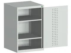 kast met geperforeerde platen,HxBxD 1000x650x650mm,2xStalen bodem