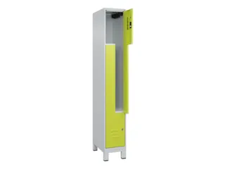 Z-garderobekast,HxBxD 1950x300x500mm,vak B 150/300mm,cil.-slot,voeten - 2
