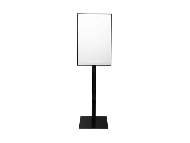 Verlichte Infostandaard LED Slide In A1 Zwart