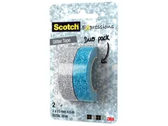 Expressions glitter tape, 15 mm x 5 m