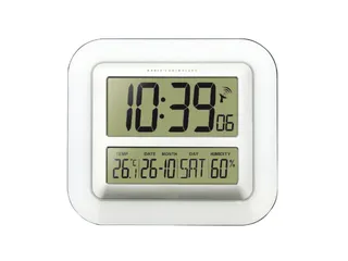 Digitale wandklok Technoline WS 8006 276x195x27mm wit/zilver - 1