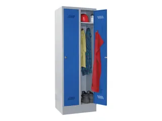 locker,HxBxD 1850x600x500mm,2vak,vak B 300mm,RAL7035,front RAL5010 - 2