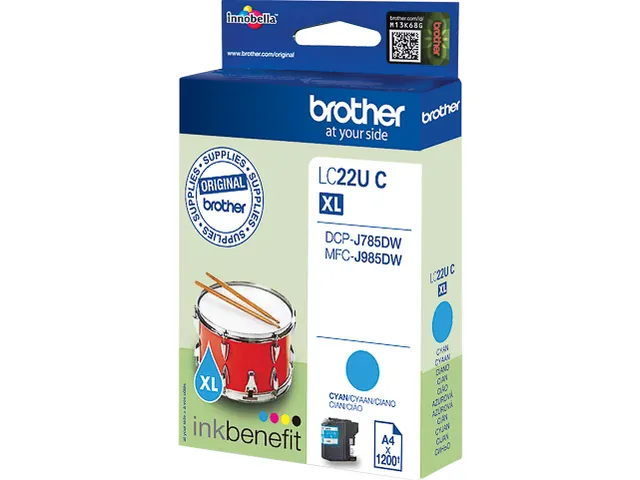 Lc-22 uc Brother Mfcj 985 dw Tinte Cyaan
