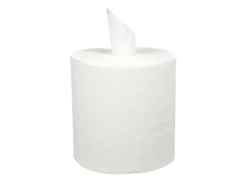 Handdoekrol Wit Midi Coreless cellulose 1-laags 19cmx300m 6 rollen