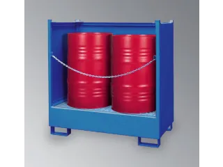 Opvangbak 2x 200l Opvangvol. 220l 1400x 1410x 810mm 3 Wanden Stapelbaa - 2