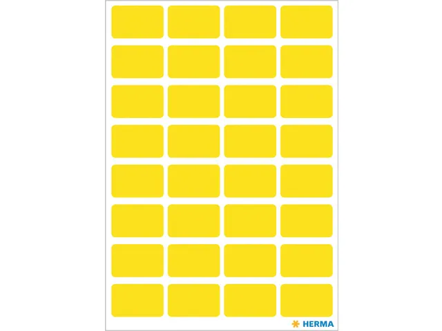HERMA 3641 Universele etiketten 12x18mm Geel 160 stuks