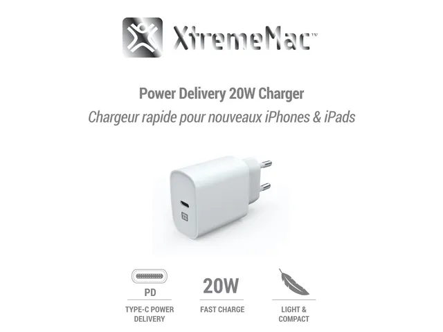 20W Type-C Power Delivery wandlader Gerecycled plastic