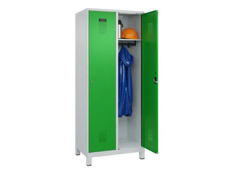 locker,HxBxD 1950x800x500mm,2vak,vak B 400mm,cil.-slot,voeten
